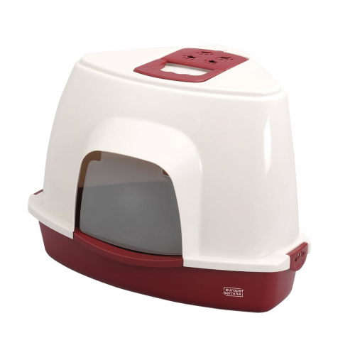 CAT HOUSE PRISM 70 -GT- 56x70cm/H46cm/RED
